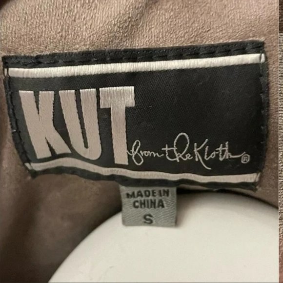 KUT from the Kloth Tayanita Faux Suede/Leather Moto Jacket - Picture 3 of 4